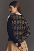 Load image into Gallery viewer, Maeve Mixed Argyle Cardigan