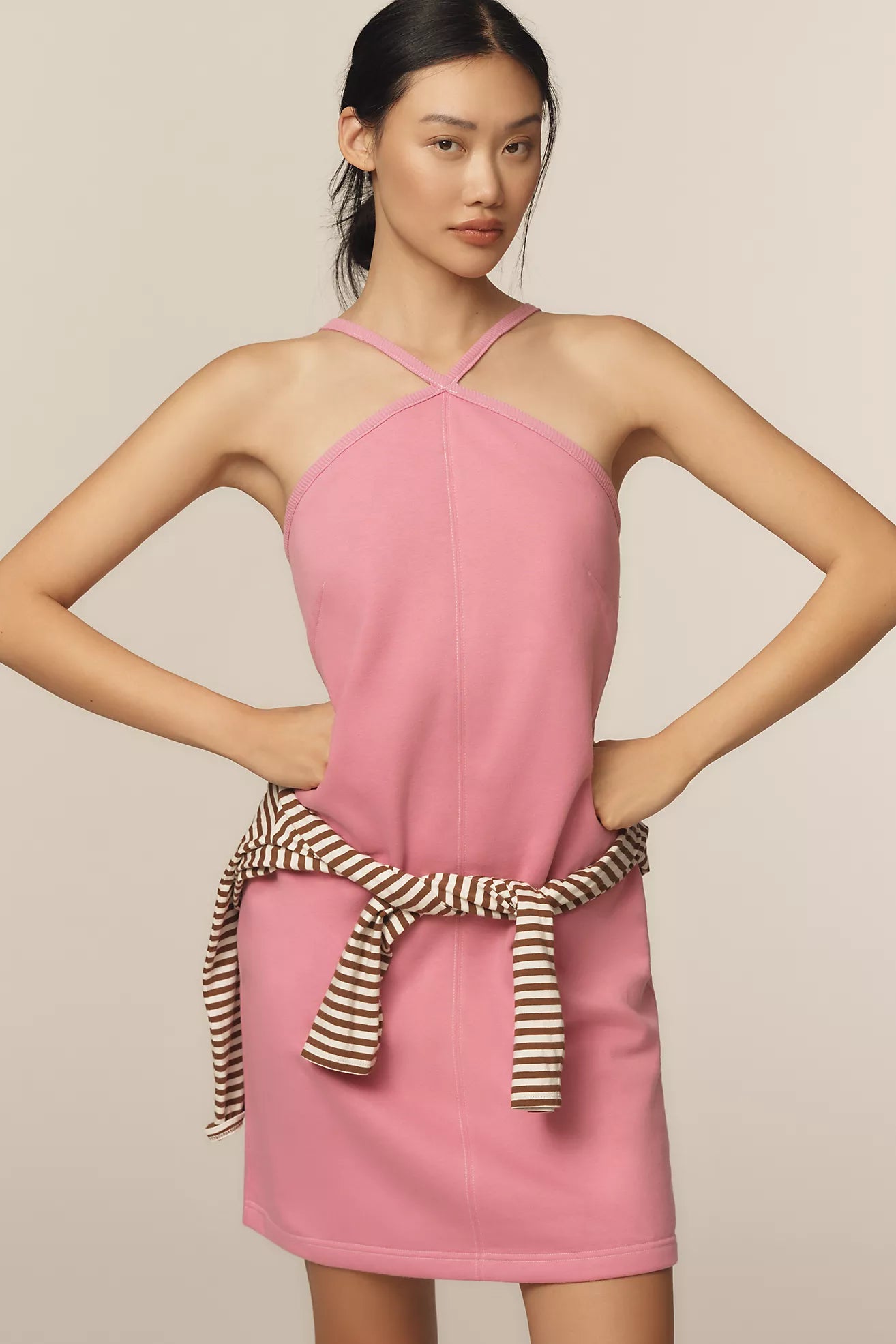 daily practice mini dress Daily Practice Halter Mini Dress