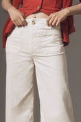 Load image into Gallery viewer, The Colette Bow Corduroy Crop Wide-Leg Trousers by Maeve