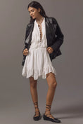 Load image into Gallery viewer, Pilcro Faux Leather Asymmetric Snap Moto Jacket