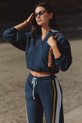 Load image into Gallery viewer, Sundry Placket Hooded Sweatshirt