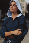 Load image into Gallery viewer, Sundry Placket Hooded Sweatshirt