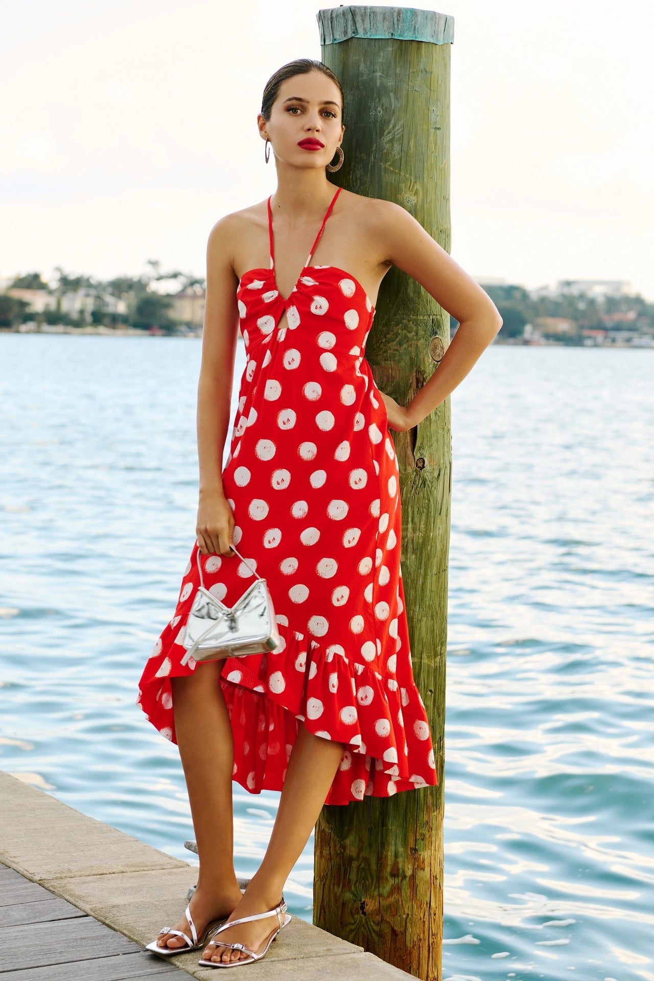 Plenty by Tracy Reese Halter High-Low Ruffle Dress katie + hubbell Plenty by Tracy Reese Halter High-Low Ruffle Dress katie + hubbell