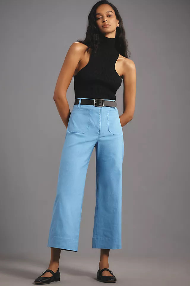 The Colette Magic Fabric Crop Wide-Leg Pants by Maeve – katie +