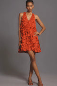 Load image into Gallery viewer, Maeve Sleeveless Floral Appliqué Mini Dress