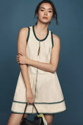 Load image into Gallery viewer, PIlcro Sleeveless Zip-Front Denim Mini Dress