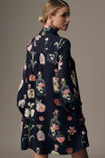Load image into Gallery viewer, The Caroline Long-Sleeve Tie-Neck Mini Dress by Maeve