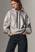 Load image into Gallery viewer, Pilcro Foiled Sequin Hooded Sweatshirt