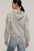 Load image into Gallery viewer, Maeve Puff-Sleeve Grommet Heart Sweatshirt