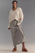 Load image into Gallery viewer, Pilcro Oversized Embroidered Cable-Knit Sweater