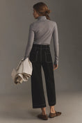 Load image into Gallery viewer, The Colette Ponte Contrast-Stitch Crop Wide-Leg Pants by Maeve