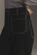 Load image into Gallery viewer, The Colette Ponte Contrast-Stitch Crop Wide-Leg Pants by Maeve