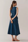 Load image into Gallery viewer, ALIGNE Raven Sleeveless Diagonal Seamed Denim Midi Dress