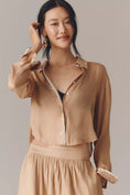 Load image into Gallery viewer, Maeve Long-Sleeve Silky Buttondown Shirt