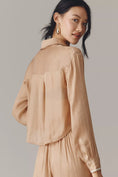 Load image into Gallery viewer, Maeve Long-Sleeve Silky Buttondown Shirt