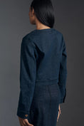 Load image into Gallery viewer, The Cora Patch Pocket Jacket by Maeve: Sparkle Denim Edition