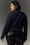 Load image into Gallery viewer, The Cora Patch Pocket Jacket by Maeve: Sparkle Denim Edition
