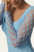 Load image into Gallery viewer, Bardot Adoni Long-Sleeve Square-Neck Lace Midi Dress