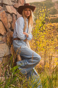 Load image into Gallery viewer, Pilcro Sequin Skater High-Rise Wide-Leg Jeans
