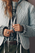 Load image into Gallery viewer, Forever That Girl Quilted Velvet Tie-Front Jacket