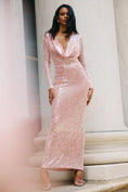 Load image into Gallery viewer, Bardot Lorel Long-Sleeve Cowl-Neck Sequin Midi Dress