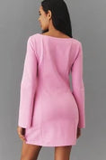 Load image into Gallery viewer, Maeve Long-Sleeve Scoop-Neck Mini Dress