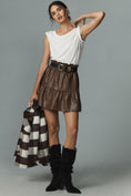 Load image into Gallery viewer, The Somerset Mini Skirt: Faux Leather Edition