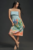 Load image into Gallery viewer, By Anthropologie Sleeveless Foldover Knee-Length Dress