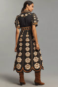 Load image into Gallery viewer, Farm Rio Embroidered Floral Short-Sleeve Midi Dress