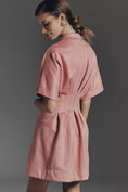 Load image into Gallery viewer, The Tobie Faux-Suede Mini Shirt Dress by Exquise
