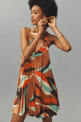 Load image into Gallery viewer, Hutch Halter Pleated Swing Mini Dress
