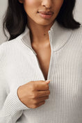 Load image into Gallery viewer, The Thea Long-Sleeve Half-Zip Maxi Dress