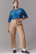 Load image into Gallery viewer, The Arin Mid-Rise Button-Front Barrel Pants by Pilcro: Linen Blend Edition