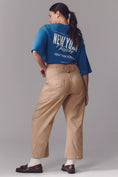 Load image into Gallery viewer, The Arin Mid-Rise Button-Front Barrel Pants by Pilcro: Linen Blend Edition