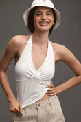 Load image into Gallery viewer, Pilcro Twist-Front Halter-Neck Top