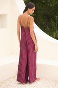 Load image into Gallery viewer, By Anthropologie Sleeveless Pliss‚ Jumpsuit