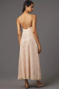 Load image into Gallery viewer, En Elly Sleeveless V-Neck Lace Sequin Slip Midi Dress