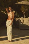 Load image into Gallery viewer, By Anthropologie High-Waist Rope Belt Linen Pants