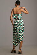 Load image into Gallery viewer, By Anthropologie Sleeveless Draped-Back Asymmetrical Slip Midi Dress