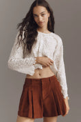 Load image into Gallery viewer, Pilcro Corduroy Pleated Skirty Shorts