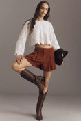 Load image into Gallery viewer, Pilcro Corduroy Pleated Skirty Shorts