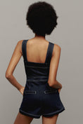 Load image into Gallery viewer, The Portside Button-Front Romper by Maeve: Denim Edition