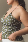 Load image into Gallery viewer, Porridge Malena Tie-Neck Ruched Tank Top