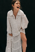 Load image into Gallery viewer, By Anthropologie Long-Sleeve Smocked Tiered Maxi Dress
