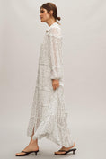 Load image into Gallery viewer, By Anthropologie Long-Sleeve Smocked Tiered Maxi Dress
