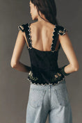 Load image into Gallery viewer, Maeve Waisted Scallop Blouse
