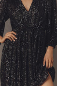 Load image into Gallery viewer, PAIGE Gianetta V-Neck Sequin Mini Dress