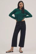 Load image into Gallery viewer, The Arin Mid-Rise Button-Front Barrel Pants by Pilcro: Linen Blend Edition