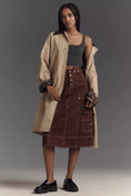 Load image into Gallery viewer, Pilcro Reworked Utility A-Line Midi Skirt