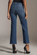 Load image into Gallery viewer, MOTHER The Kick It Flood High-Rise Straight-Leg Ankle Jeans